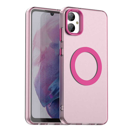 Custodia MagSafe per Samsung Galaxy A05 A055, Techsuit, CandyCase, Rosa