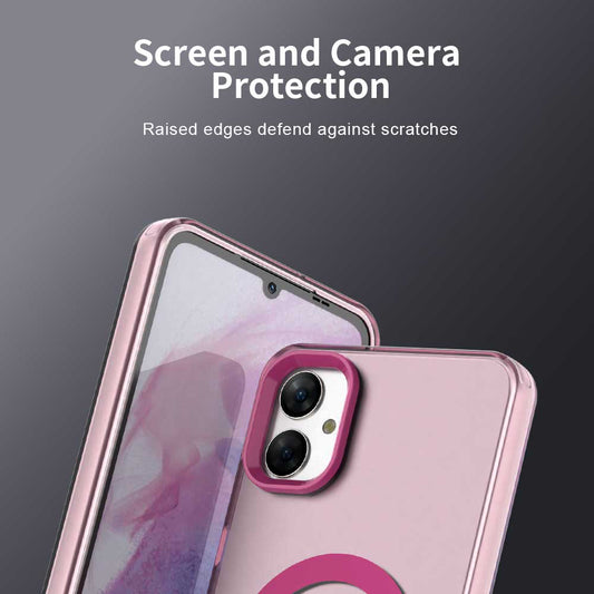 Custodia MagSafe per Samsung Galaxy A05 A055, Techsuit, CandyCase, Rosa