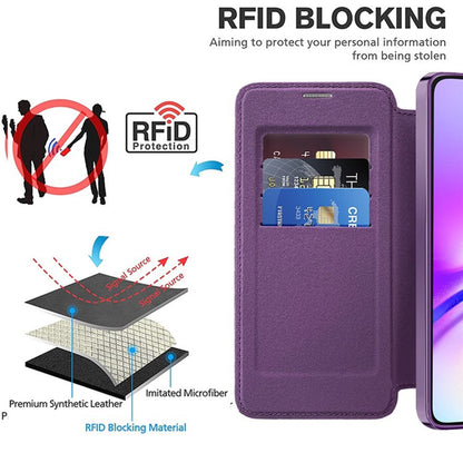 Custodia MagSafe per Samsung Galaxy A05 A055, Techsuit, SmartMag Book, Viola