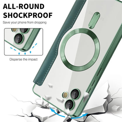 Custodia MagSafe per Samsung Galaxy A05 A055, Techsuit, SmartMag Book, Verde