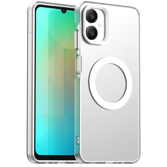 Custodia MagSafe per Samsung Galaxy A06 A065, Techsuit, CandyCase, Bianca