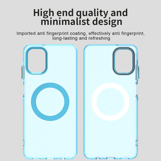 Custodia MagSafe per Samsung Galaxy A06 A065, Techsuit, CandyCase, Blu