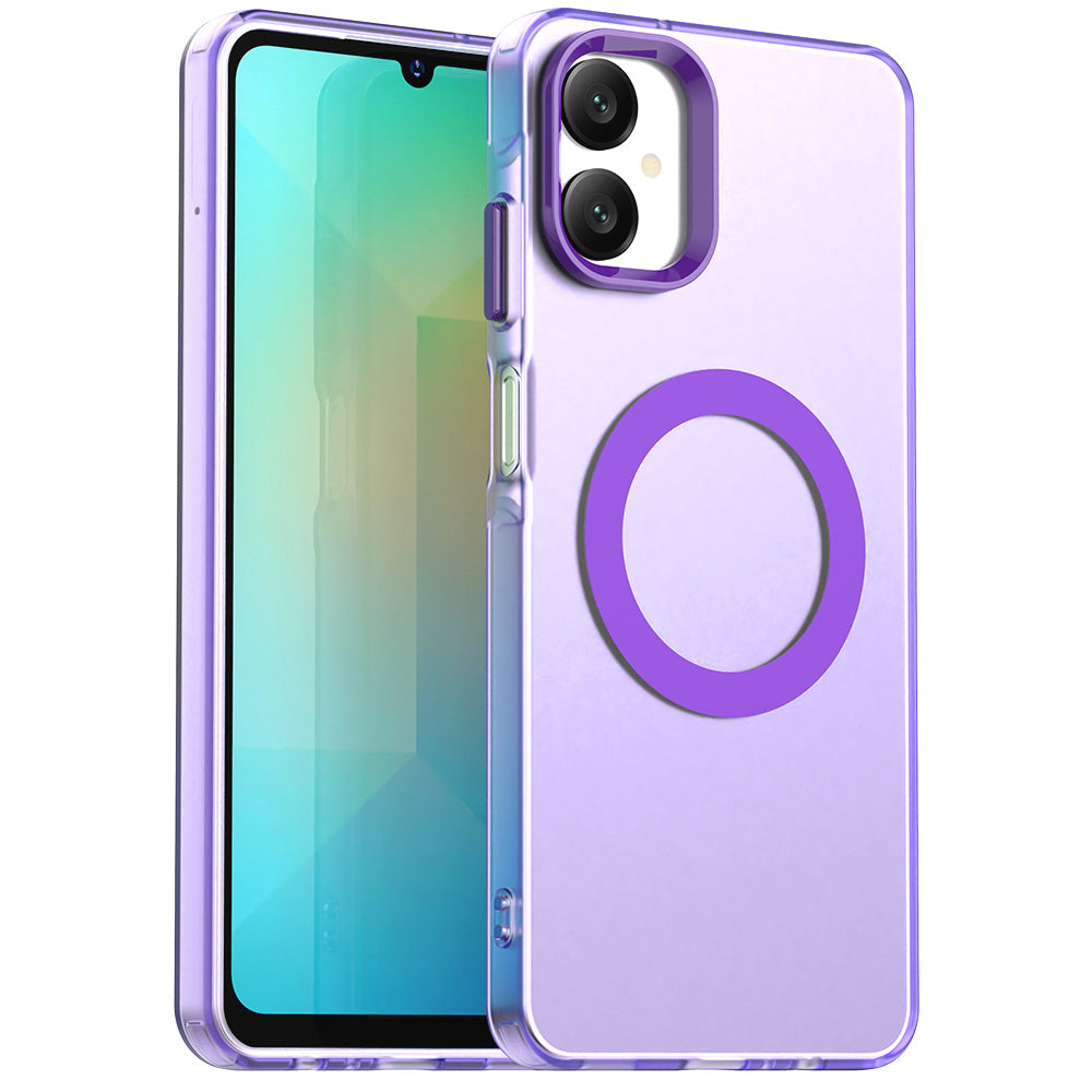 Custodia MagSafe per Samsung Galaxy A06 A065, Techsuit, CandyCase, Viola
