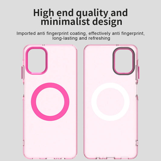 Custodia MagSafe per Samsung Galaxy A06 A065, Techsuit, CandyCase, Rosa