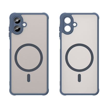 Custodia MagSafe per Samsung Galaxy A07 4G A075, Techsuit, HaloFrost II, Blu Navy