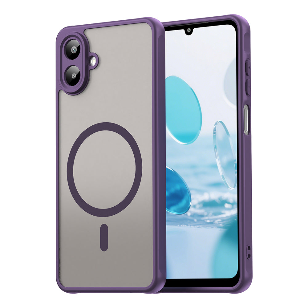 Custodia MagSafe per Samsung Galaxy A07 4G A075, Techsuit, HaloFrost II, Viola