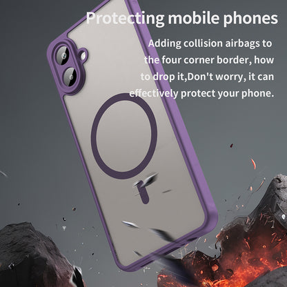 Custodia MagSafe per Samsung Galaxy A07 4G A075, Techsuit, HaloFrost II, Viola