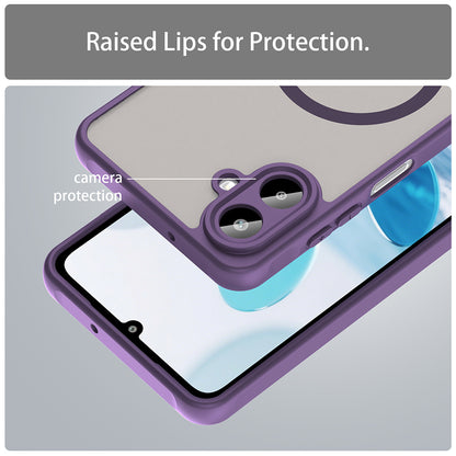Custodia MagSafe per Samsung Galaxy A07 4G A075, Techsuit, HaloFrost II, Viola