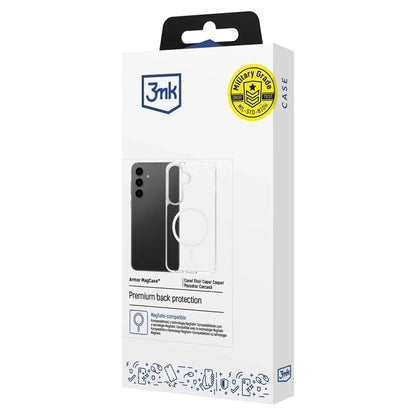 Custodia MagSafe per Samsung Galaxy A16 5G A166 / A16 4G A165, 3MK, Armor MagCase, Trasparente