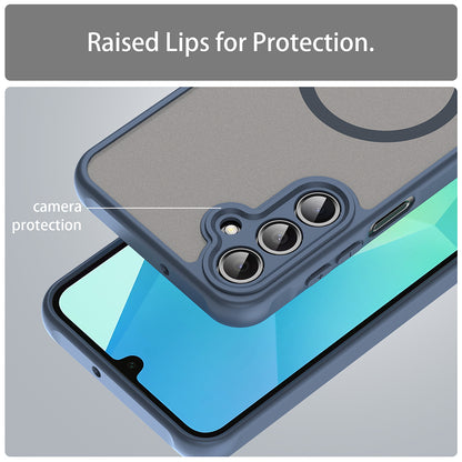 Custodia MagSafe per Samsung Galaxy A16 5G A166 / A16 4G A165, Techsuit, HaloFrost II, Blu Navy