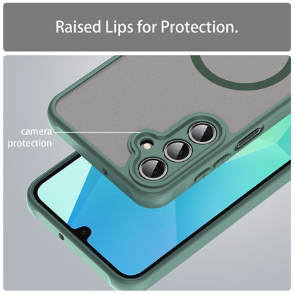 Custodia MagSafe per Samsung Galaxy A16 5G A166 / A16 4G A165, Techsuit, HaloFrost II, Verde