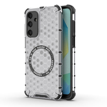 Custodia MagSafe per Samsung Galaxy A16 5G A166 / A16 4G A165, Techsuit, HoneyComb Shield, Bianca