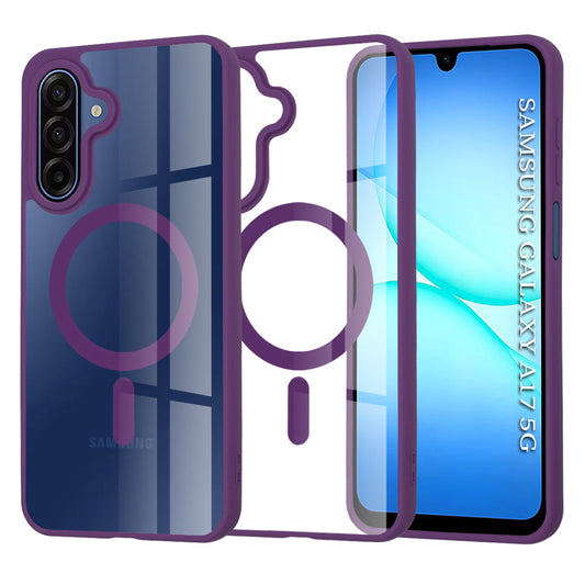 Custodia MagSafe per Samsung Galaxy A17 4G / A17 5G, Techsuit, Pro, Viola