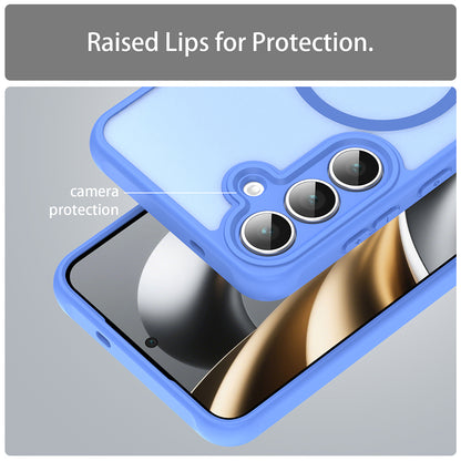 Custodia MagSafe per Samsung Galaxy A17 5G, Techsuit, HaloFrost II, Blu