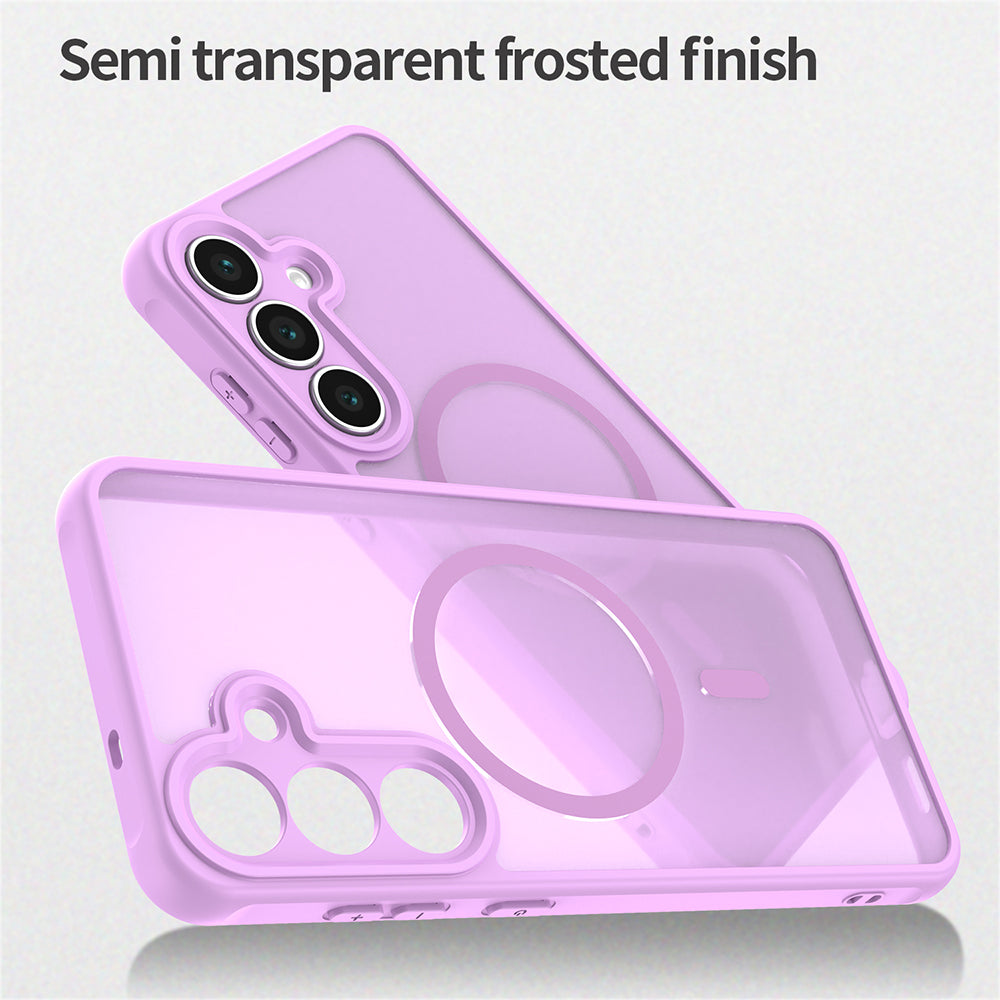 Custodia MagSafe per Samsung Galaxy A17 5G, Techsuit, HaloFrost II, Rosa