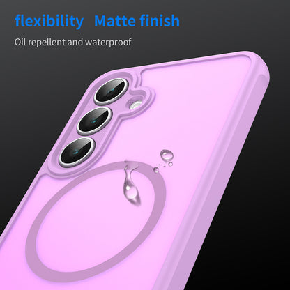 Custodia MagSafe per Samsung Galaxy A17 5G, Techsuit, HaloFrost II, Rosa