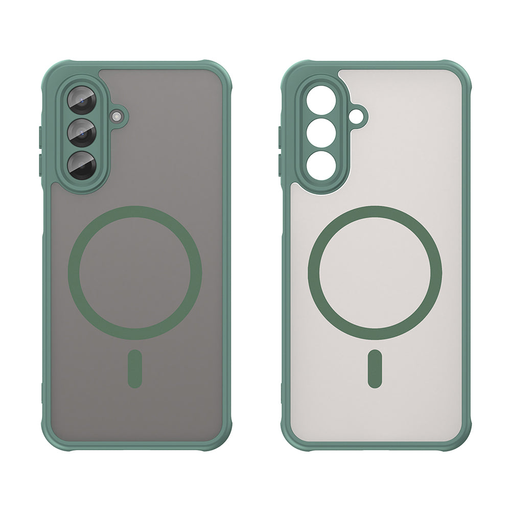 Custodia MagSafe per Samsung Galaxy A17 5G, Techsuit, HaloFrost II, Verde