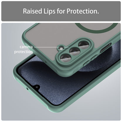 Custodia MagSafe per Samsung Galaxy A17 5G, Techsuit, HaloFrost II, Verde