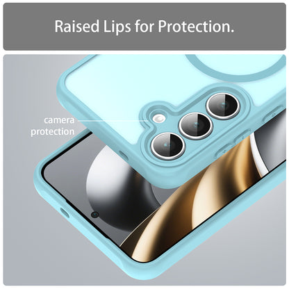 Custodia MagSafe per Samsung Galaxy A17 5G, Techsuit, HaloFrost II, Verde Chiaro