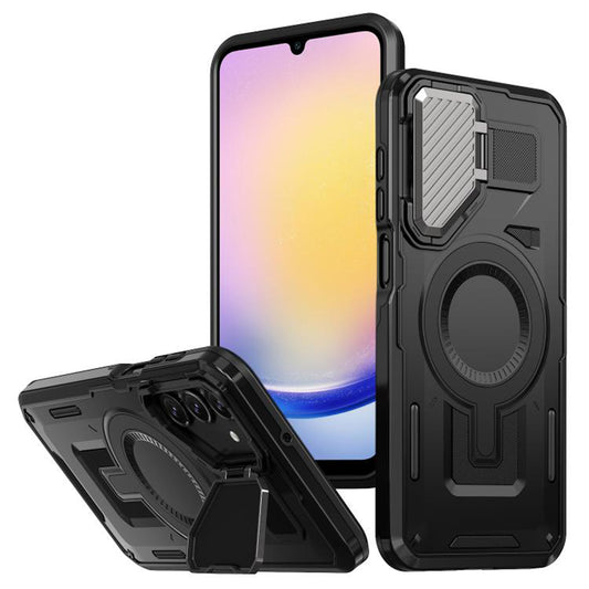 Custodia MagSafe per Samsung Galaxy A25 A256, Techsuit, CamVault, Nera