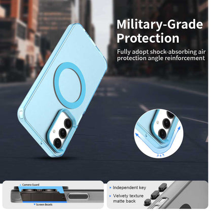 Custodia MagSafe per Samsung Galaxy A25 A256, Techsuit, CandyCase, Blu