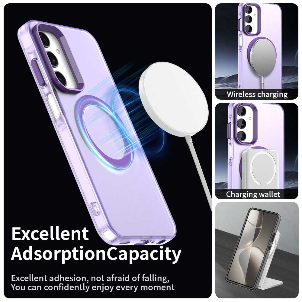Custodia MagSafe per Samsung Galaxy A25 A256, Techsuit, CandyCase, Viola