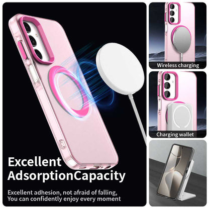 Custodia MagSafe per Samsung Galaxy A25 A256, Techsuit, CandyCase, Rosa
