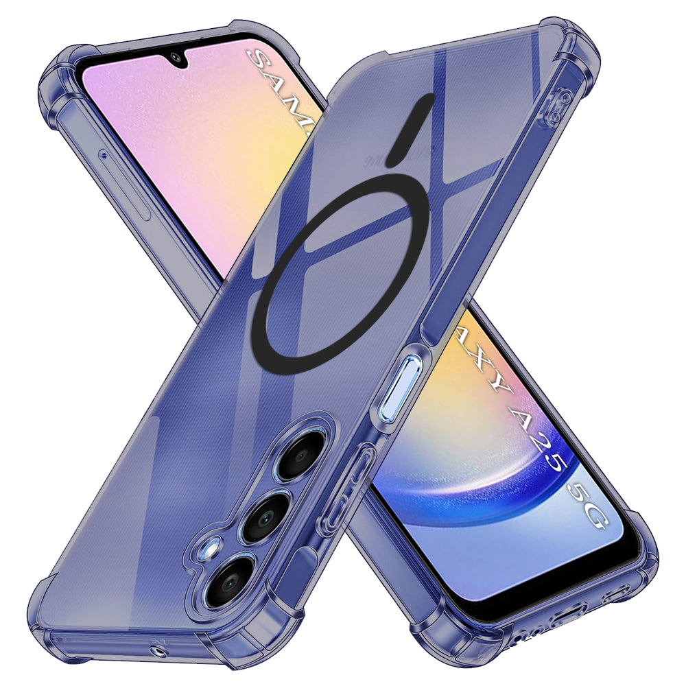 Custodia MagSafe per Samsung Galaxy A25 A256, Techsuit, Shockproof Clear, Fumè