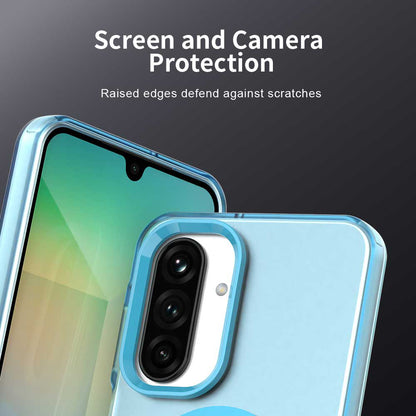 Custodia MagSafe per Samsung Galaxy A26 A266, Techsuit, CandyCase, Blu