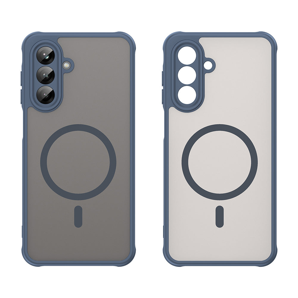 Custodia MagSafe per Samsung Galaxy A26 A266, Techsuit, HaloFrost II, Blu Navy