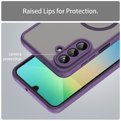 Custodia MagSafe per Samsung Galaxy A26 A266, Techsuit, HaloFrost II, Viola