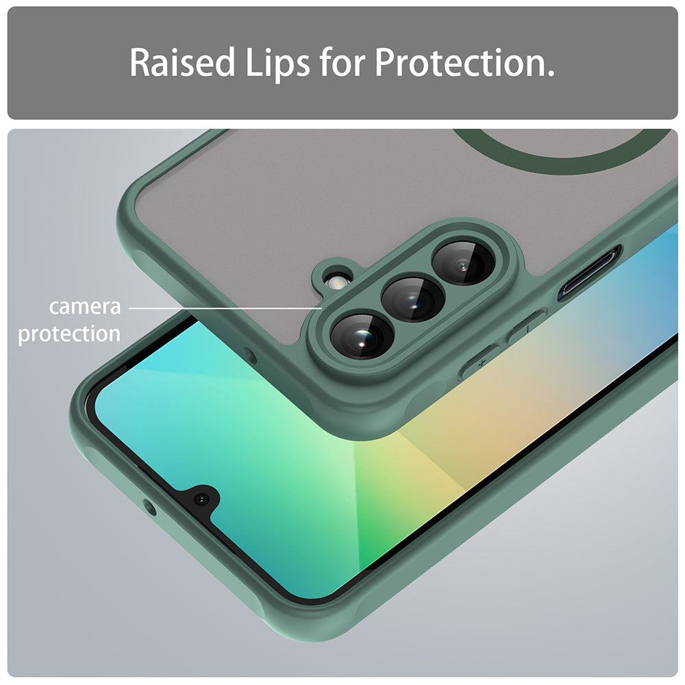 Custodia MagSafe per Samsung Galaxy A26 A266, Techsuit, HaloFrost II, Verde