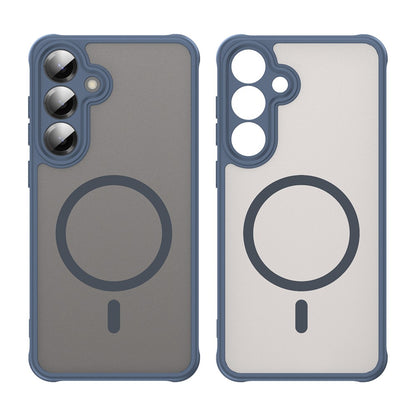 Custodia MagSafe per Samsung Galaxy A27 5G, Techsuit, HaloFrost II, Blu Navy