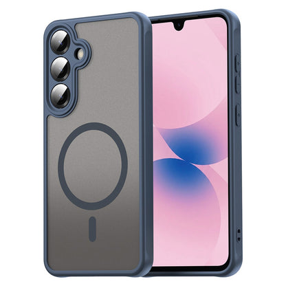 Custodia MagSafe per Samsung Galaxy A27 5G, Techsuit, HaloFrost II, Blu Navy