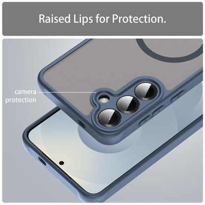 Custodia MagSafe per Samsung Galaxy A27 5G, Techsuit, HaloFrost II, Blu Navy