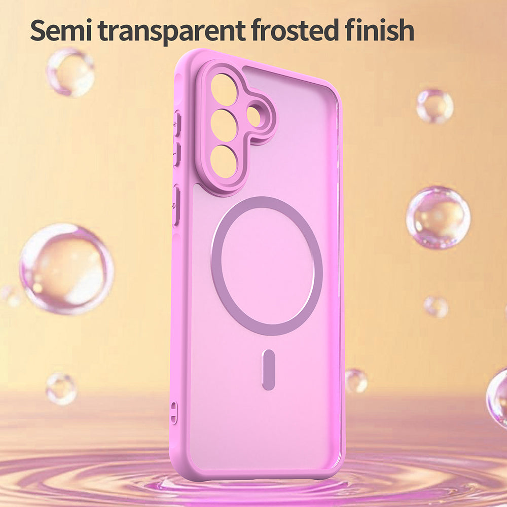 Custodia MagSafe per Samsung Galaxy A27 5G, Techsuit, HaloFrost II, Rosa