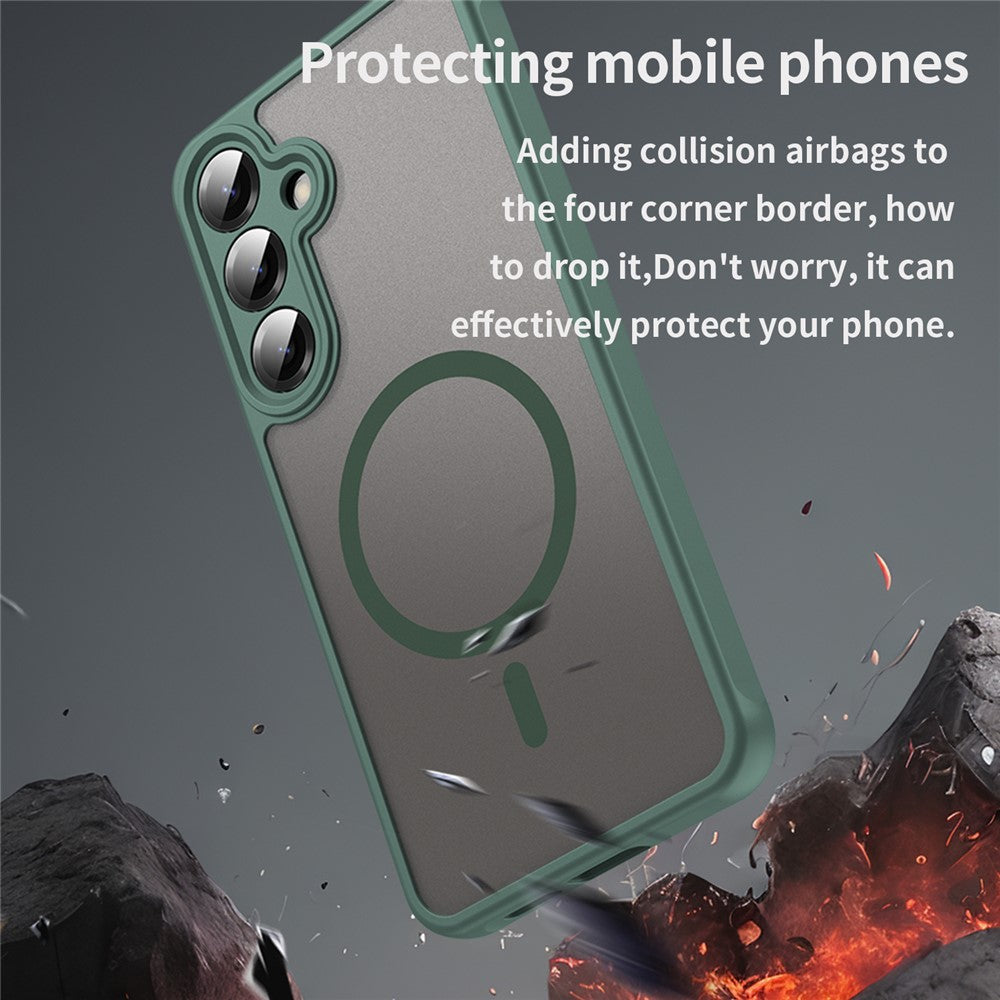 Custodia MagSafe per Samsung Galaxy A27 5G, Techsuit, HaloFrost II, Verde