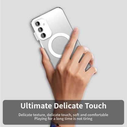 Custodia MagSafe per Samsung Galaxy A35 5G A356, Techsuit, CandyCase, Bianca