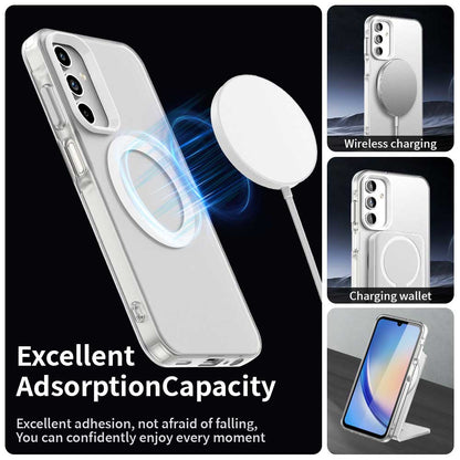 Custodia MagSafe per Samsung Galaxy A35 5G A356, Techsuit, CandyCase, Bianca