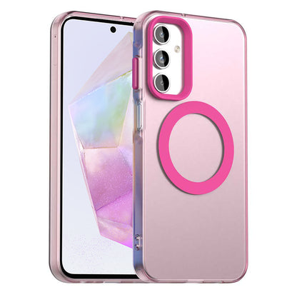 Custodia MagSafe per Samsung Galaxy A35 5G A356, Techsuit, CandyCase, Rosa