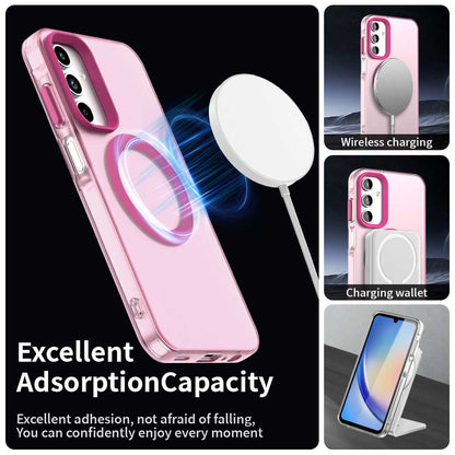 Custodia MagSafe per Samsung Galaxy A35 5G A356, Techsuit, CandyCase, Rosa