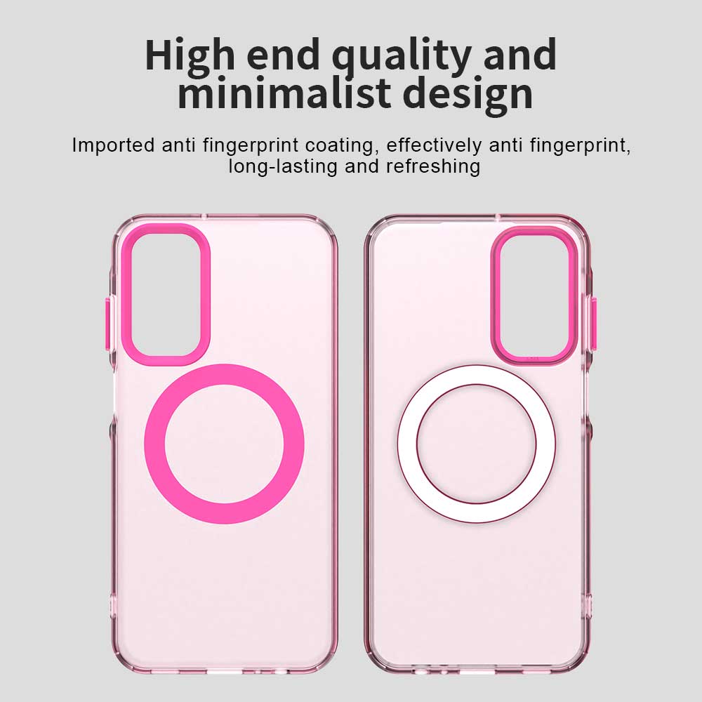 Custodia MagSafe per Samsung Galaxy A35 5G A356, Techsuit, CandyCase, Rosa