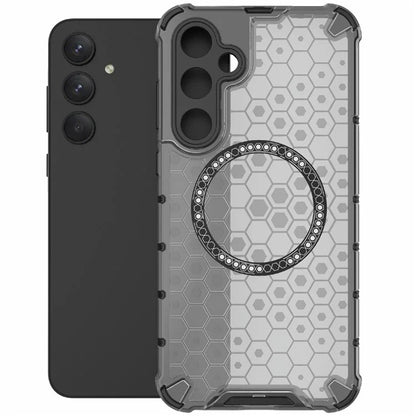 Custodia MagSafe per Samsung Galaxy A35 5G A356, Techsuit, HoneyComb Shield, Nera