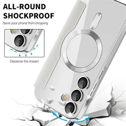 Custodia MagSafe per Samsung Galaxy A35 5G A356, Techsuit, SmartMag Book, Grigio