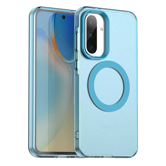 Custodia MagSafe per Samsung Galaxy A36 A366, Techsuit, CandyCase, Blu