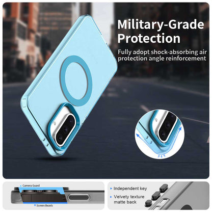 Custodia MagSafe per Samsung Galaxy A36 A366, Techsuit, CandyCase, Blu