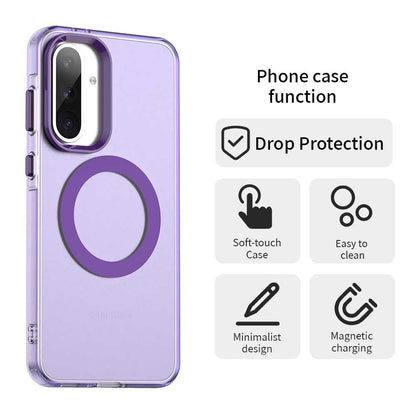 Custodia MagSafe per Samsung Galaxy A36 A366, Techsuit, CandyCase, Viola