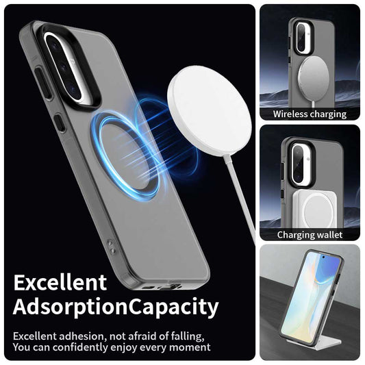 Custodia MagSafe per Samsung Galaxy A36 A366, Techsuit, CandyCase, Nera