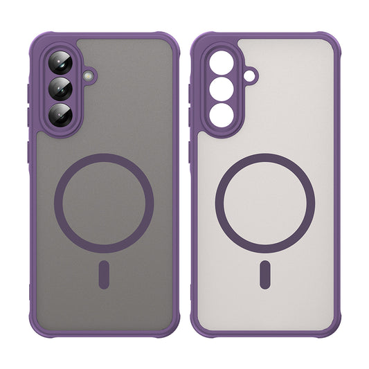 Custodia MagSafe per Samsung Galaxy A36 A366, Techsuit, HaloFrost II, Viola