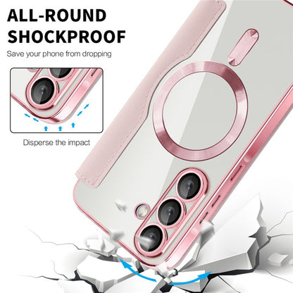 Custodia MagSafe per Samsung Galaxy A36 A366, Techsuit, SmartMag Book, Rosa